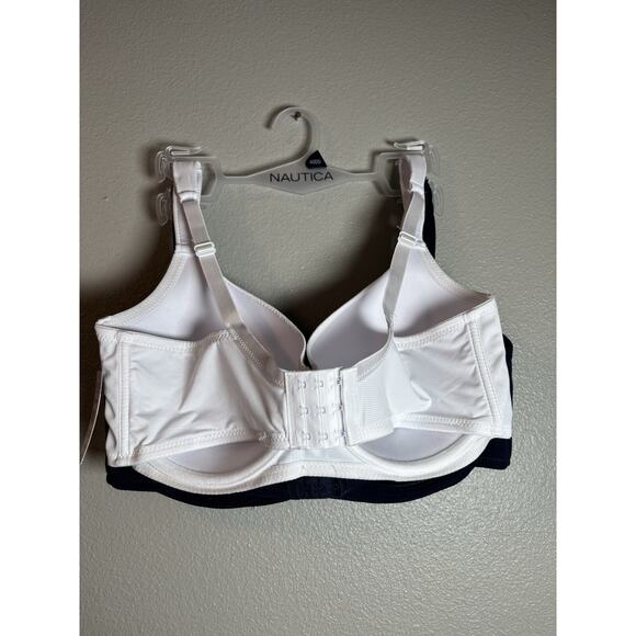 Nautica Intimates 2 Pack Blue And White Bra’s 40DD Everyday Bra‎ NEW With Tags - Picture 5 of 5